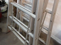 2-delige alu ladder - afbeelding 2 van  3