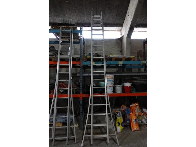 2-delige alu ladder - afbeelding 1 van  3