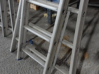 2-delige alu ladder - afbeelding 2 van  3