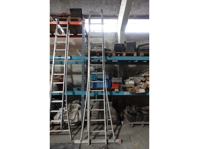 2-delige alu ladder - afbeelding 1 van  3