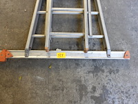 2-delige alu ladder - afbeelding 2 van  3