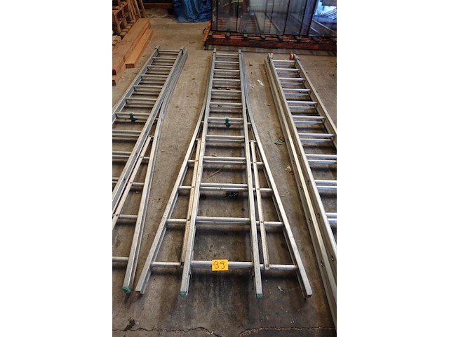 2-delige alu ladder - afbeelding 1 van  3