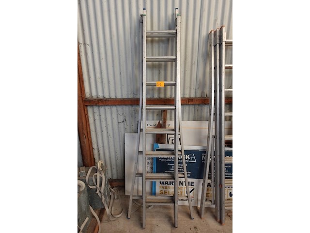 2-delige alu ladder - afbeelding 1 van  3