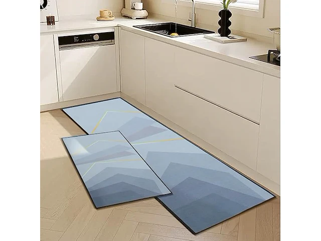 2-delige antislip keukenvloermat - afbeelding 1 van  2