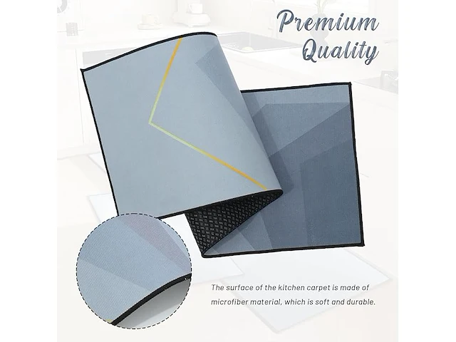 2-delige antislip keukenvloermat - afbeelding 2 van  2
