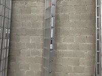 2-delige schuifladder 2x11 tüv-aluminium 3 stuks - afbeelding 1 van  2