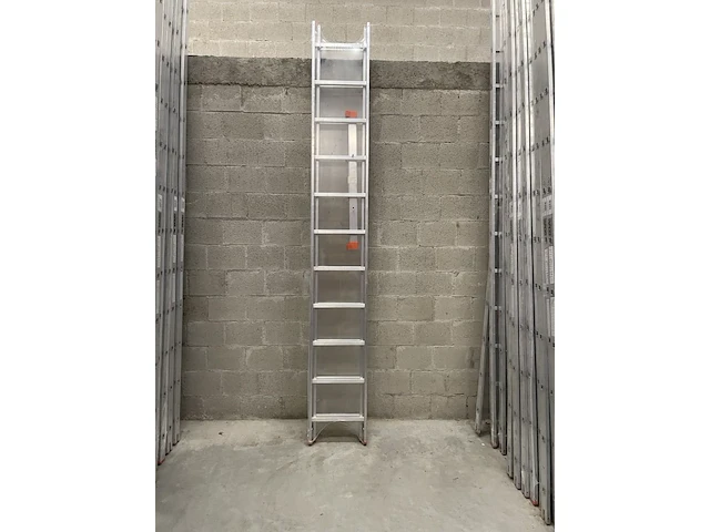 2-delige schuifladder 2x11 tüv-aluminium 3 stuks - afbeelding 2 van  2