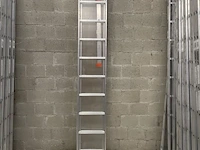 2-delige schuifladder 2x11 tüv-aluminium - afbeelding 2 van  2
