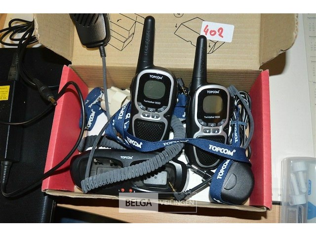 2-delige walkietalkie topcom twintalker 9000 - afbeelding 1 van  3