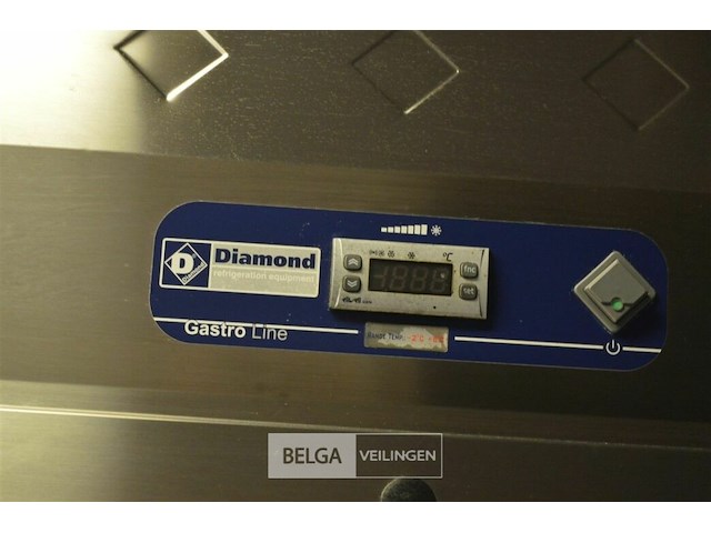 2 deuren frigo diamond goldline 220 v 1,44 x 2,10 x 80 - afbeelding 6 van  7