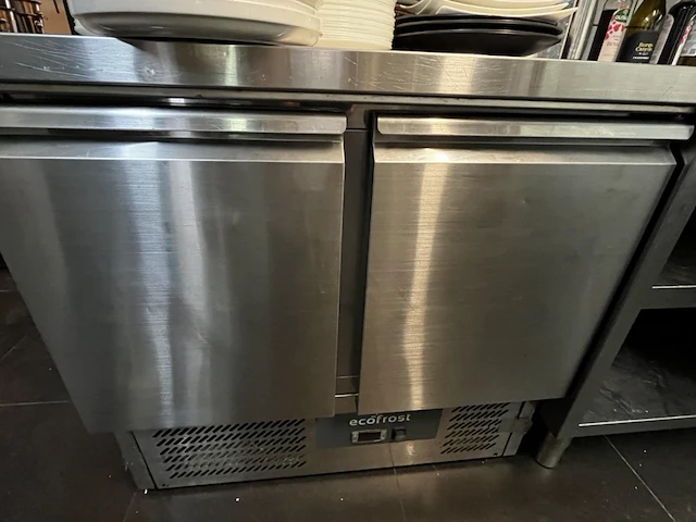 2 deurs rvs koelwerkbank ecofrost - afbeelding 3 van  6