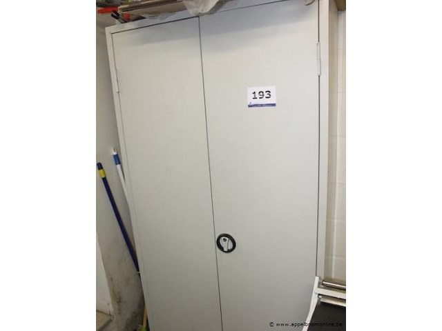 2 deurs stalen opbergkast - afbeelding 1 van  1