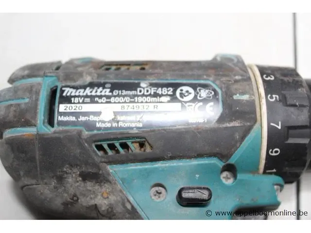 2 div accu schroefboormachines makita, bdf458 en ddf482, zonder laders - afbeelding 2 van  3
