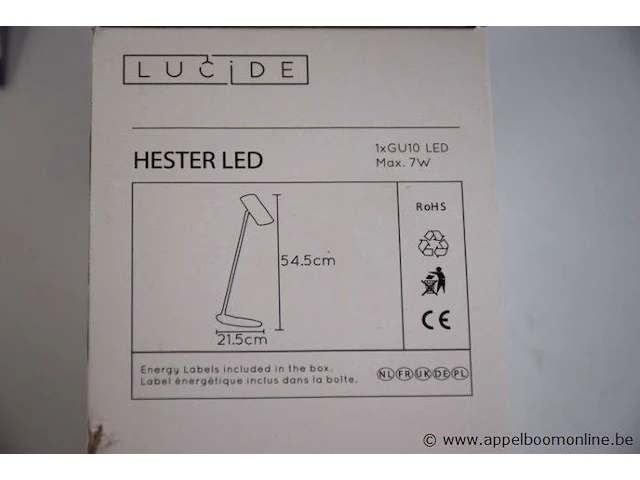 2 div tafel-/bureaulampen lucide hester led - afbeelding 2 van  2