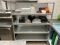2 diverse alu verrijdbare opbergrekken - afbeelding 1 van  3