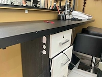2 diverse grote salon kappersspiegels met tablet - afbeelding 4 van  14