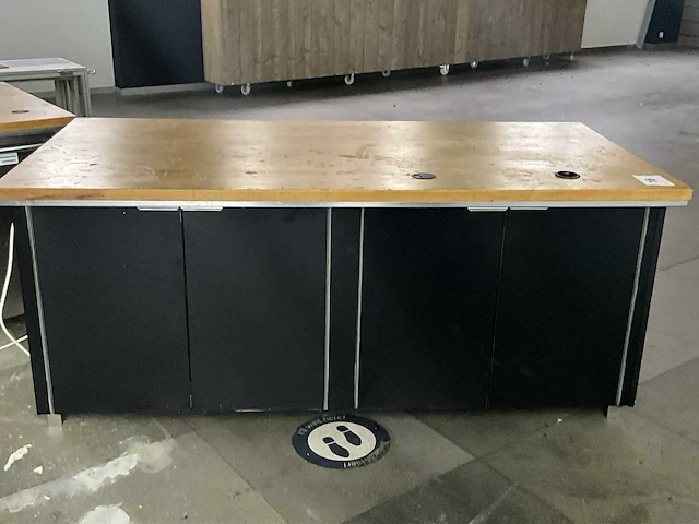 2 diverse melaminehouten opbergkasten - afbeelding 1 van  7