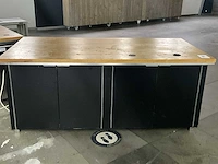 2 diverse melaminehouten opbergkasten - afbeelding 1 van  7