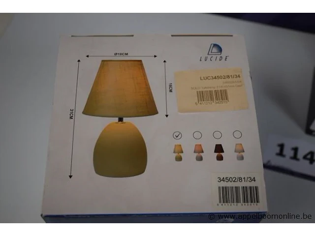 2 diverse tafellampen lucide wo led - afbeelding 2 van  3