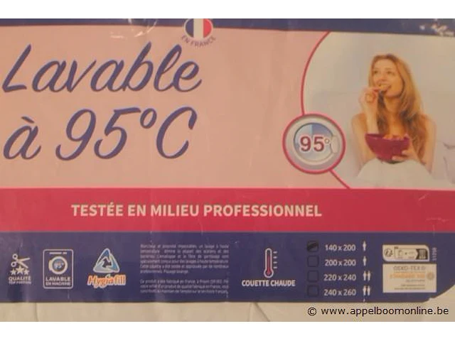 2 donsdekens bleucalin 140x200 - afbeelding 2 van  2