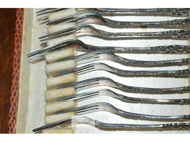 2 doosjes zilver bestek - afbeelding 1 van  3