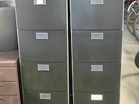 2 dossierkasten hangmappen 4 hoog - afbeelding 1 van  3