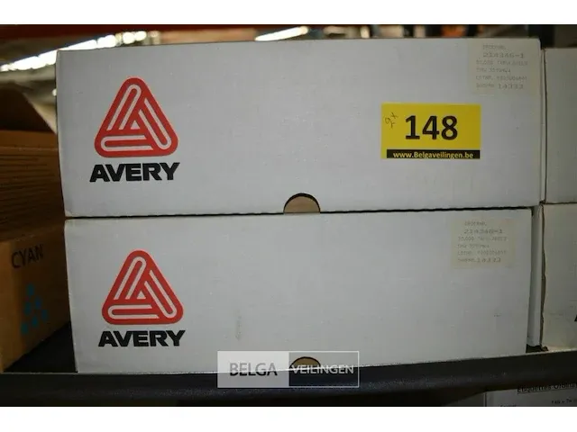 2 dozen tabulabels computerlabels 2x 30000 avery - afbeelding 2 van  3