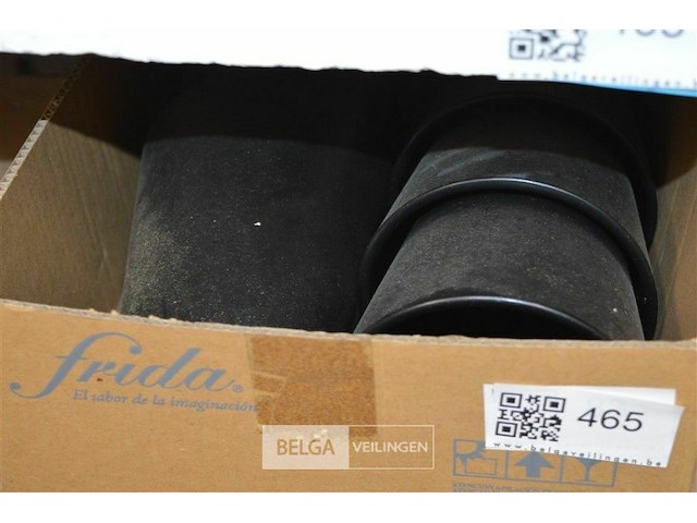 2 dozen zwarte stenen potten - afbeelding 2 van  2