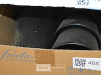 2 dozen zwarte stenen potten - afbeelding 2 van  2