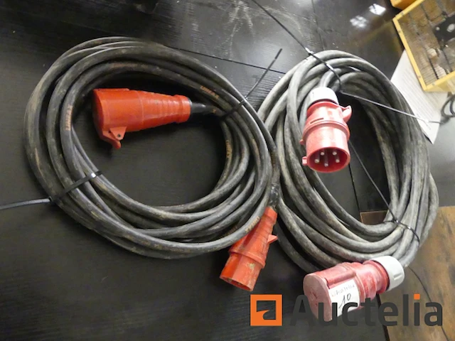 2 driefasige elektrische verlengstukken - afbeelding 1 van  4