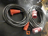 2 driefasige elektrische verlengstukken - afbeelding 1 van  4