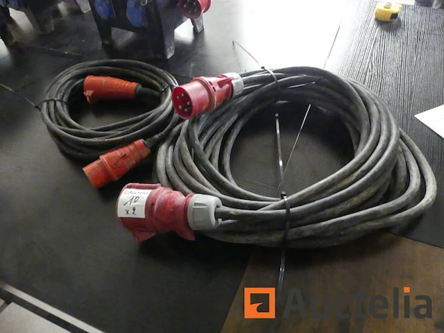 2 driefasige elektrische verlengstukken - afbeelding 2 van  4