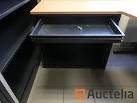 2 dubbele bureautafels - afbeelding 2 van  15
