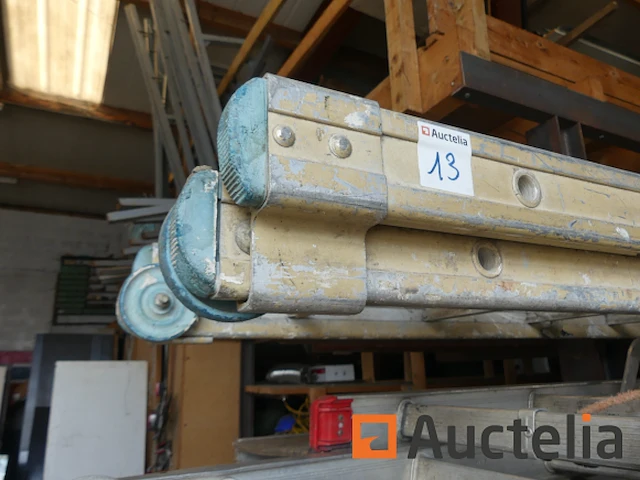 2 dubbele ladders - afbeelding 2 van  4