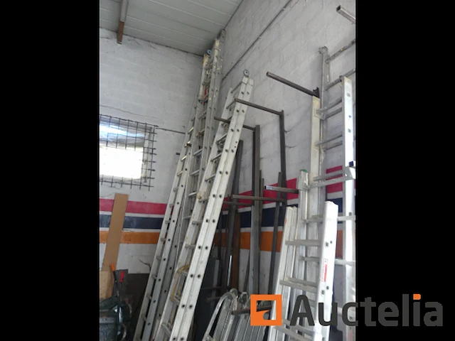 2 dubbele ladders - afbeelding 1 van  6