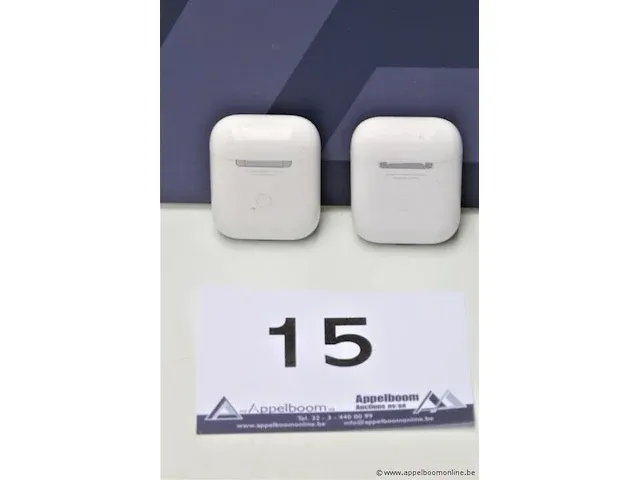 2 earpods apple, zonder kabels, werking niet gekend - afbeelding 1 van  3