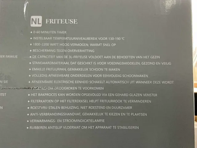 2 elektrische friteuses aigostar kenny 3l - afbeelding 2 van  3
