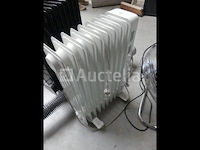 2 elektrische kachels, ventilator