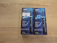 2 elektrische tandenborstels braun oral b genius midnight black (b435) - afbeelding 1 van  4