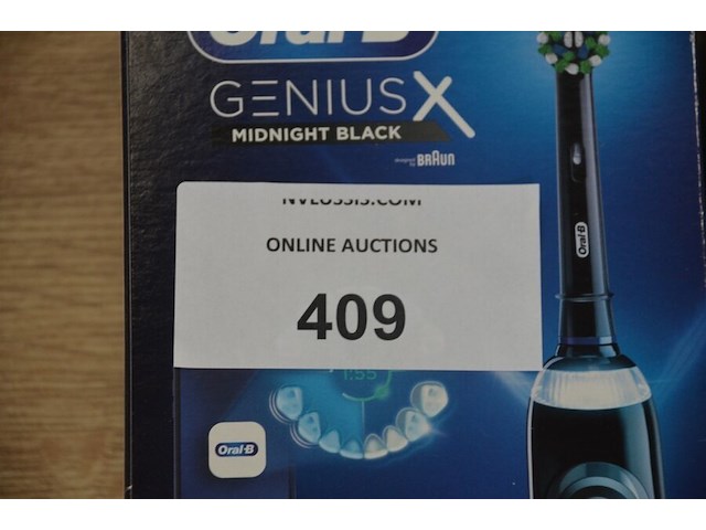 2 elektrische tandenborstels braun oral b genius midnight black (b435) - afbeelding 2 van  4