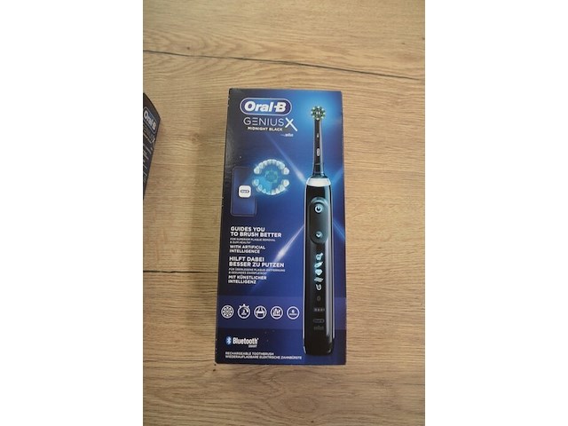 2 elektrische tandenborstels braun oral b genius midnight black (b435) - afbeelding 3 van  4