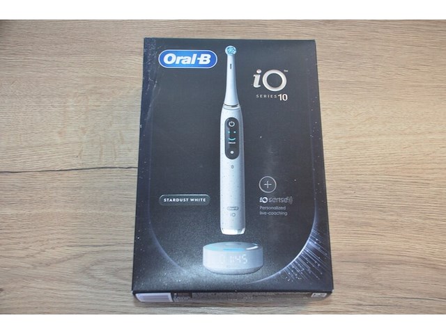2 elektrische tandenborstels braun oral b io series 10 stardust white (b435) - afbeelding 1 van  5
