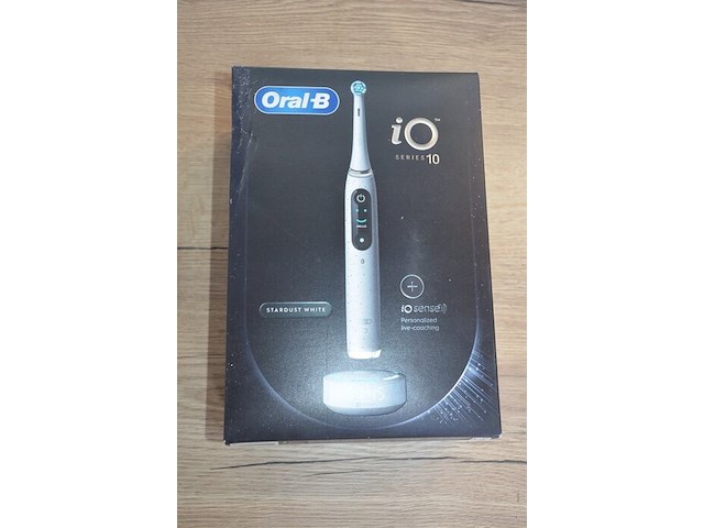 2 elektrische tandenborstels braun oral b io series 10 stardust white (b435) - afbeelding 3 van  5
