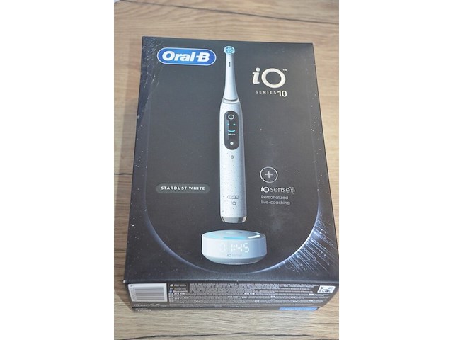 2 elektrische tandenborstels braun oral b io series 10 stardust white (b435) - afbeelding 4 van  5