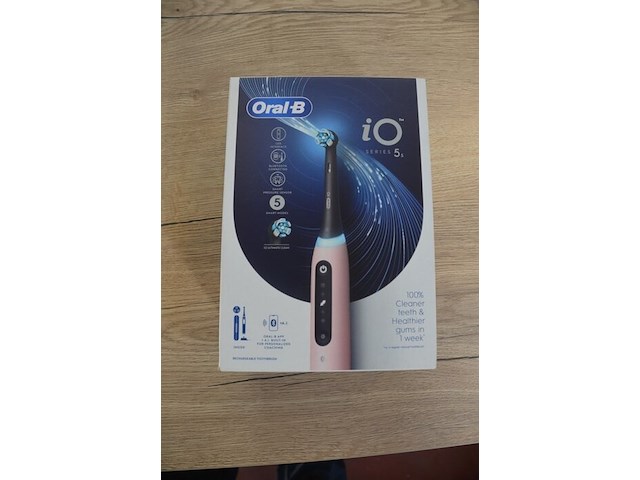 2 elektrische tandenborstels braun oral b io series 5s blush pink (b435) - afbeelding 1 van  4