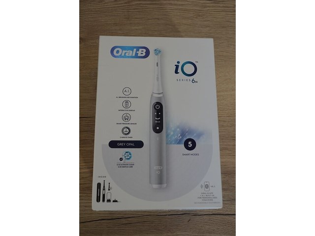 2 elektrische tandenborstels braun oral b io series 6n grey opal (b435) - afbeelding 3 van  5