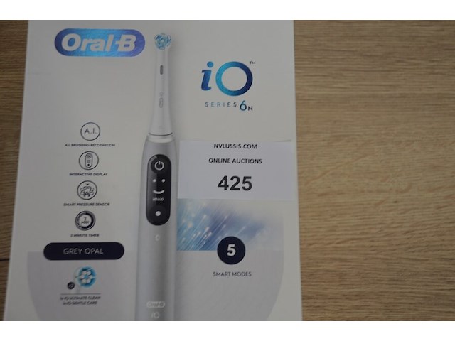 2 elektrische tandenborstels braun oral b io series 6n grey opal (b435) - afbeelding 2 van  5