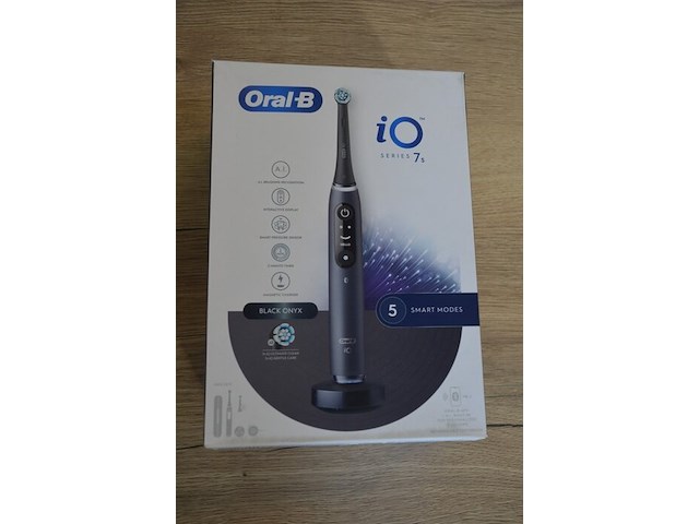 2 elektrische tandenborstels braun oral b io series 7s black onyx (b435) - afbeelding 2 van  4