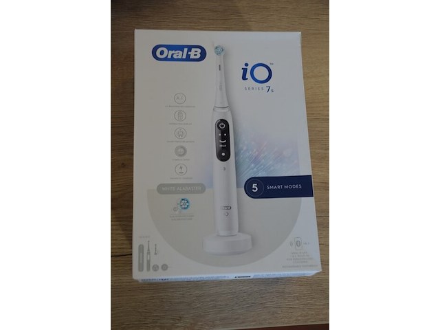 2 elektrische tandenborstels braun oral b io series 7s white alabaster (b435) - afbeelding 3 van  4