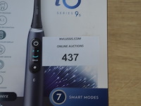 2 elektrische tandenborstels braun oral b io series 9s black onyx (b435) - afbeelding 2 van  5